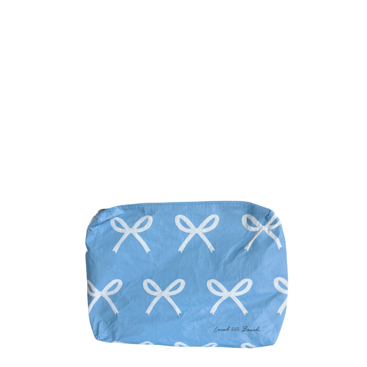 Blue Bows Water Resistant Pouch