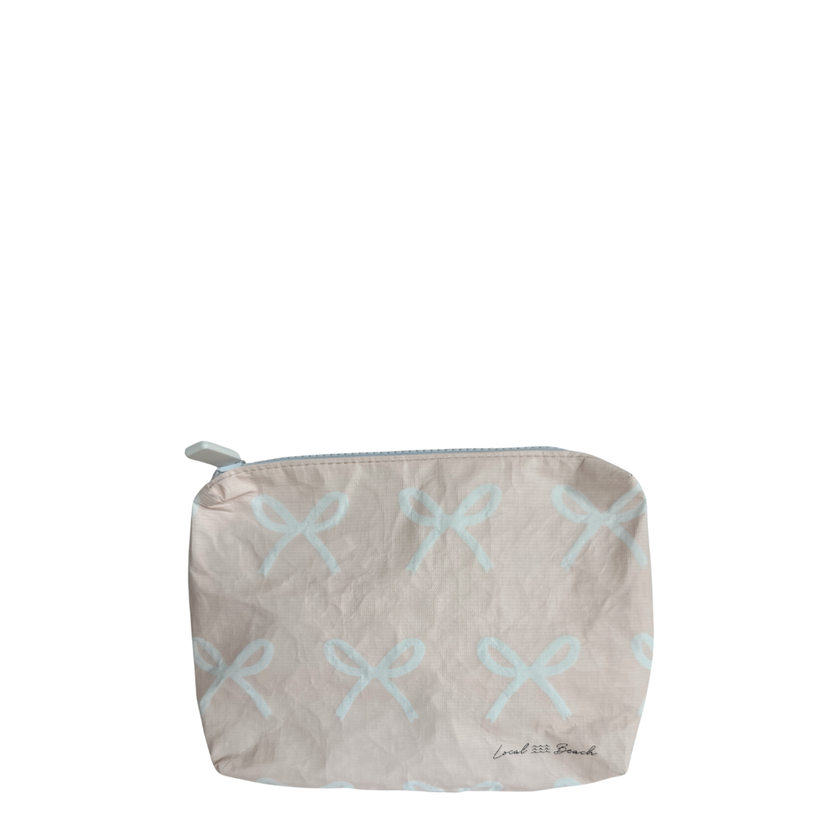 Blush Pink Bows Water Resistant Pouch