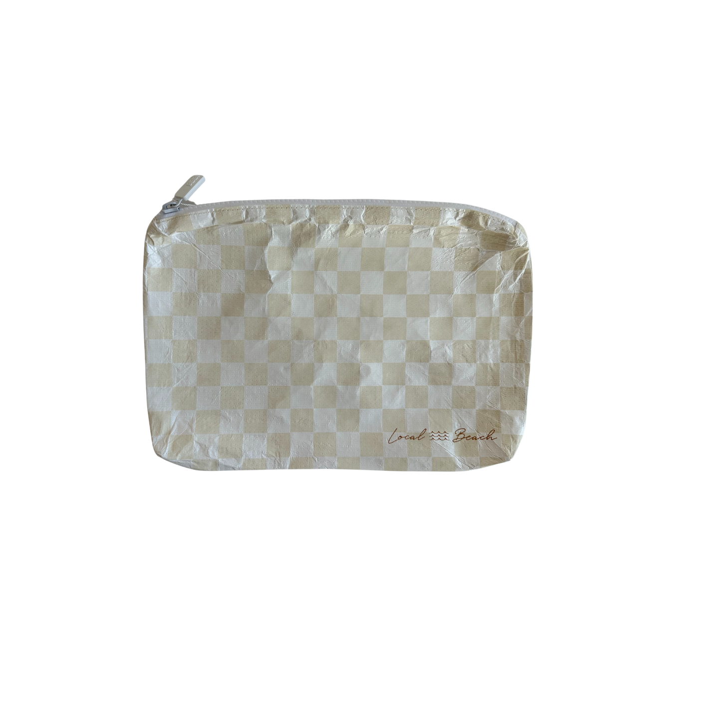 Sand Checker Water Resistant Tyvek Printed Pouch