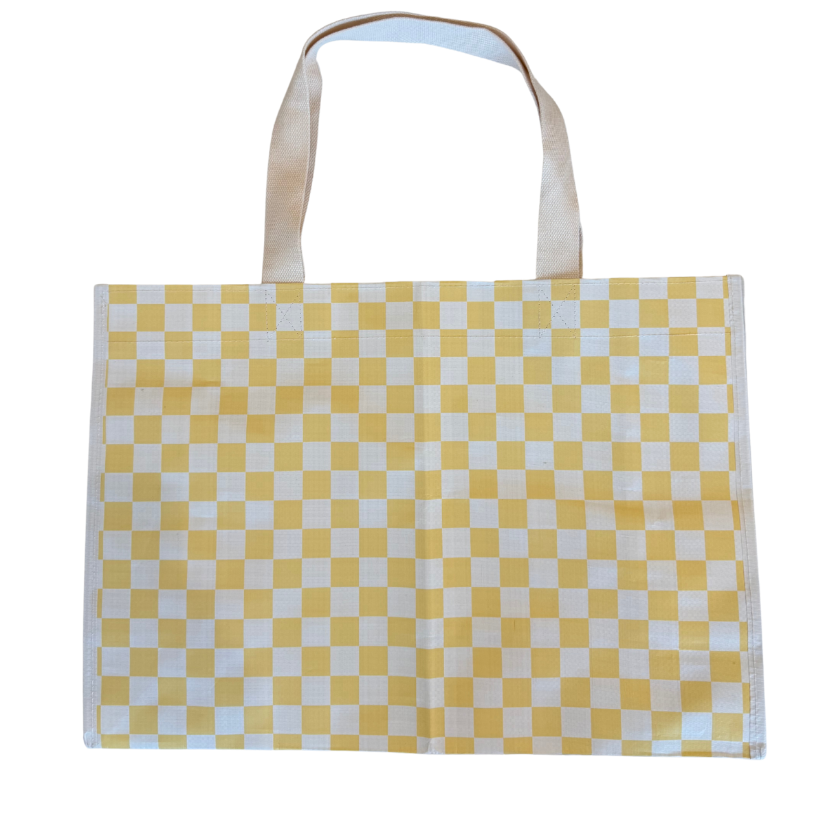 Checker XL All Day Bag with Matching Removable Pouch Golden