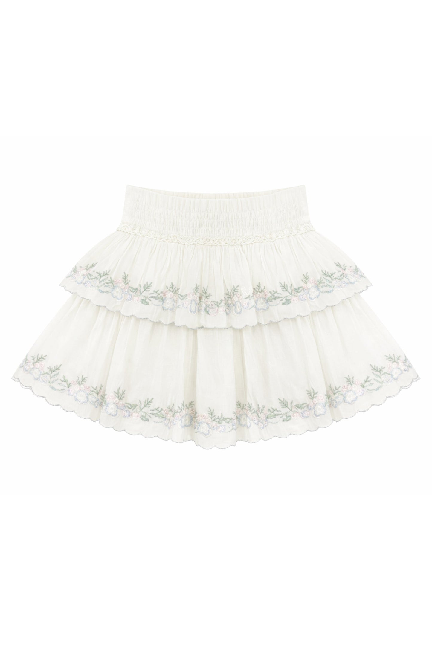 TWEEN ALLEGRA FLORAL EMBROIDERED SKIRT