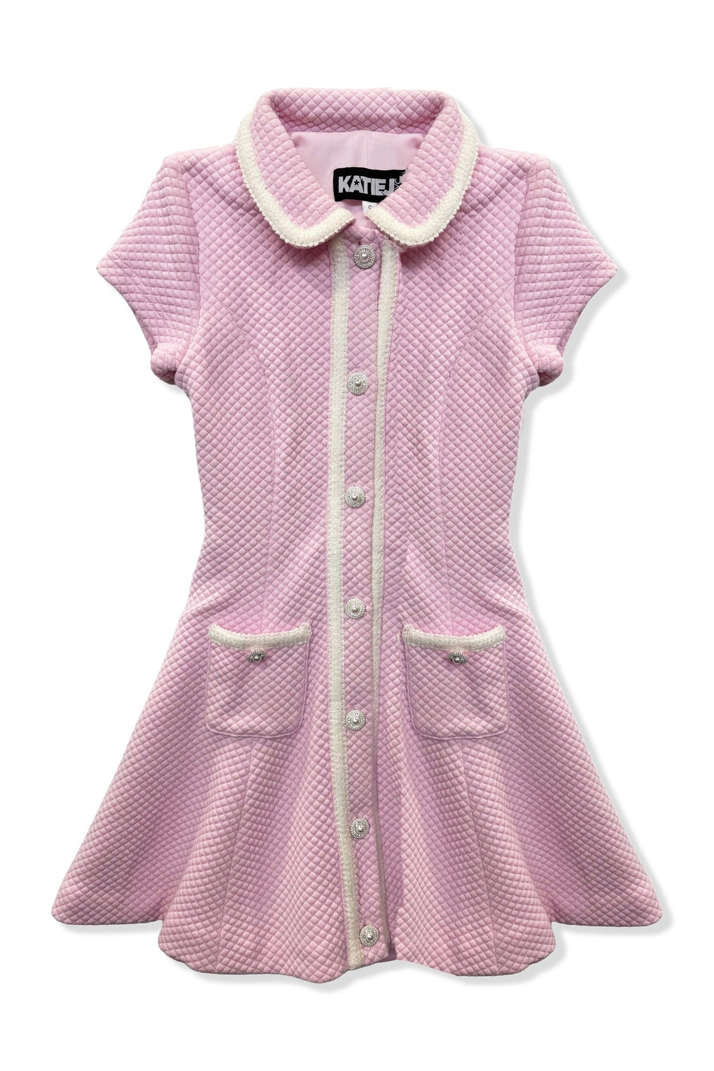 TWEEN BAXTER BUTTON DETAIL A-LINE DRESS