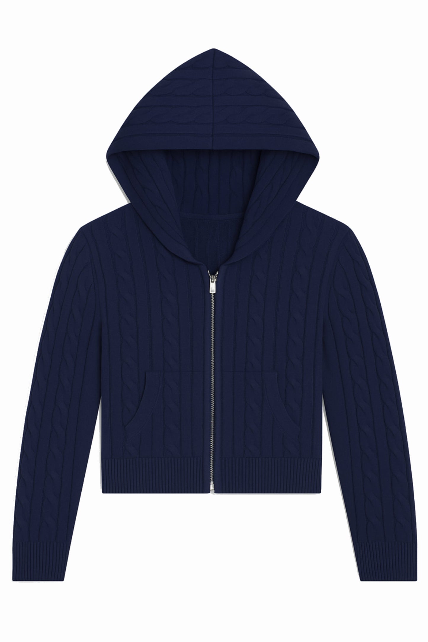 TWEEN COLLINS CABLE KNIT ZIP HOODIE