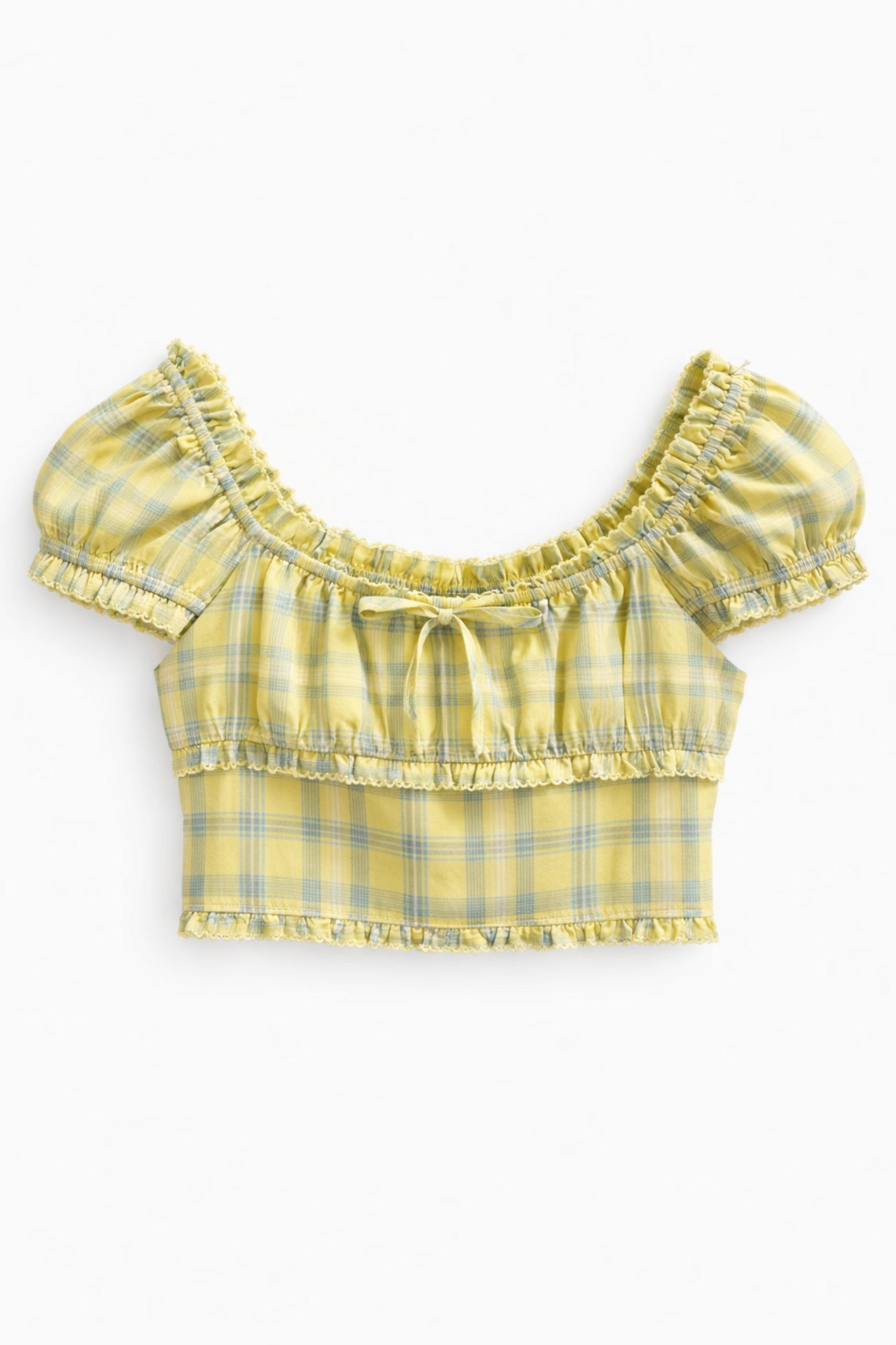 TWEEN HEATHER PLAID TOP