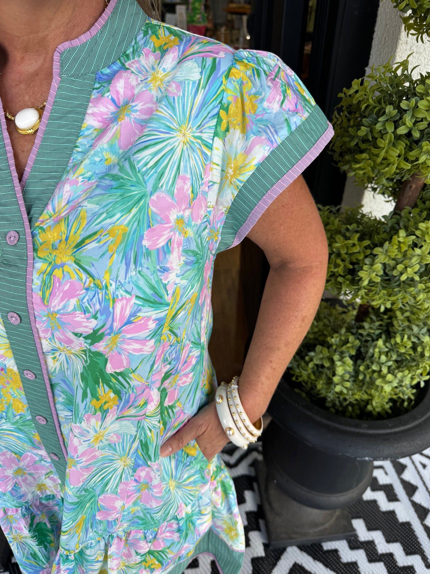 Lorenze Dress - Mint Blue