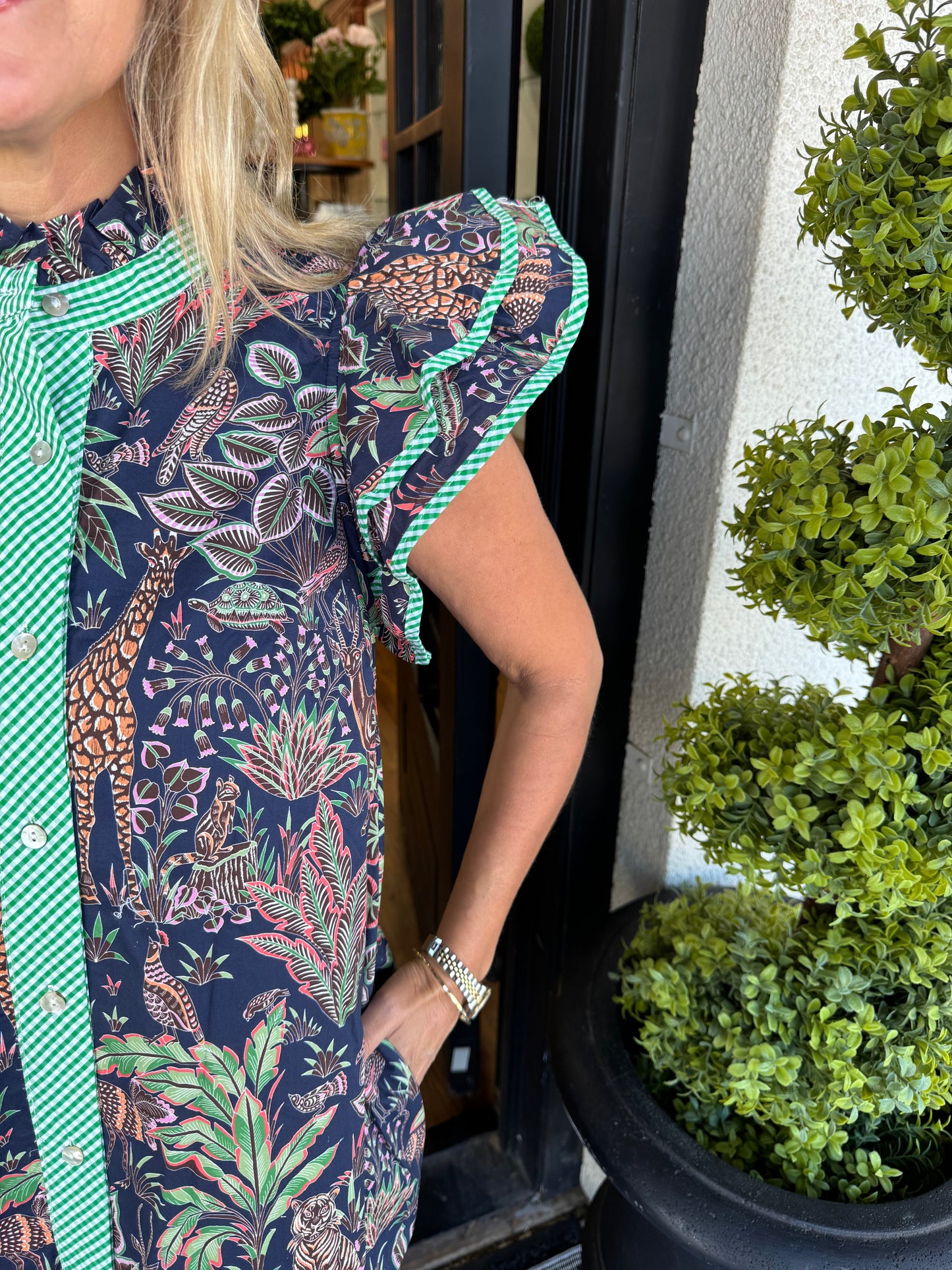 Chloe Dress - Navy