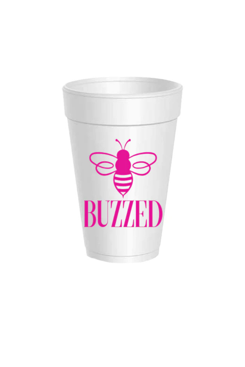 Buzzed Styro Cup - Hot Pink