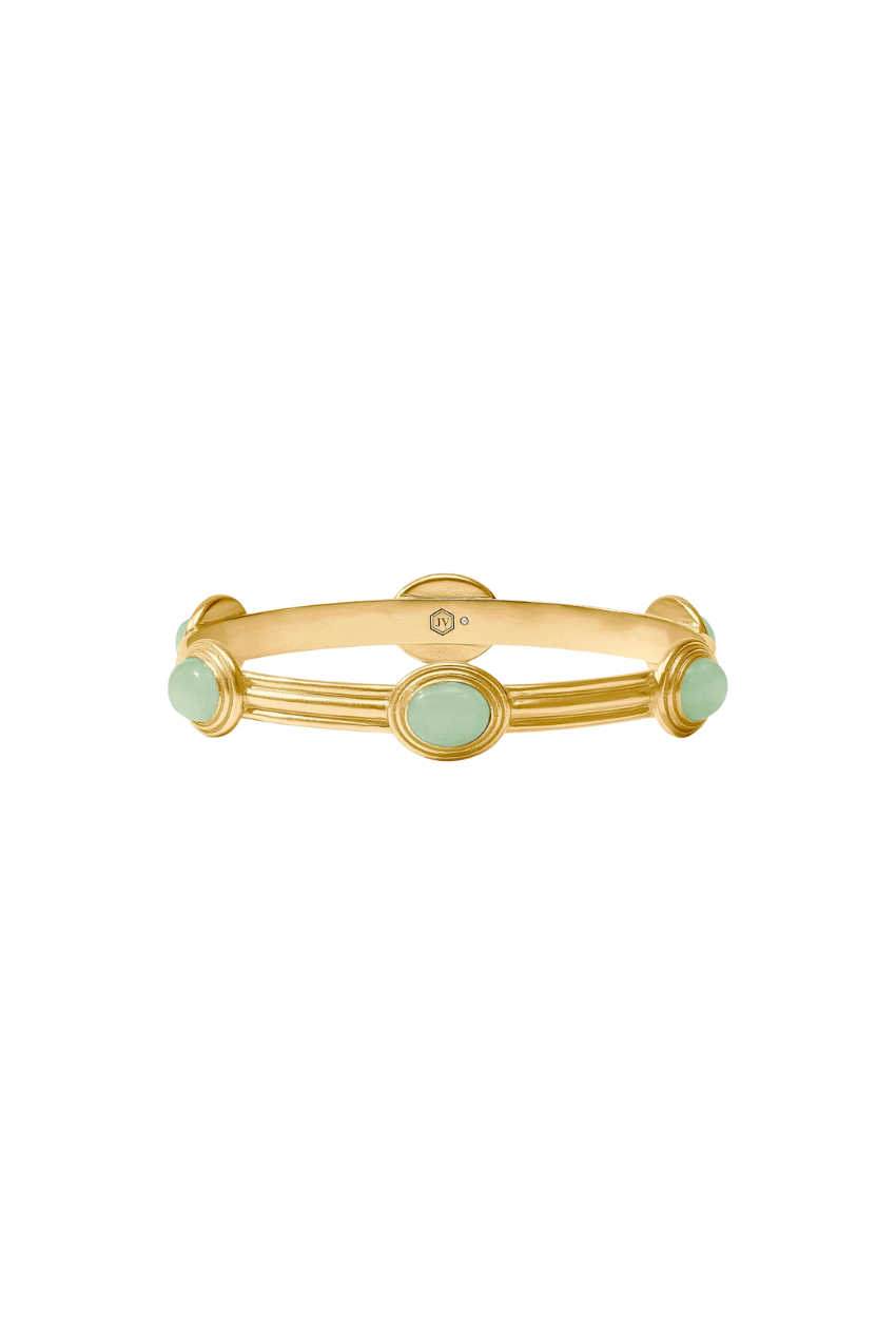 Portofino Stone Bangle - Aqua Jade