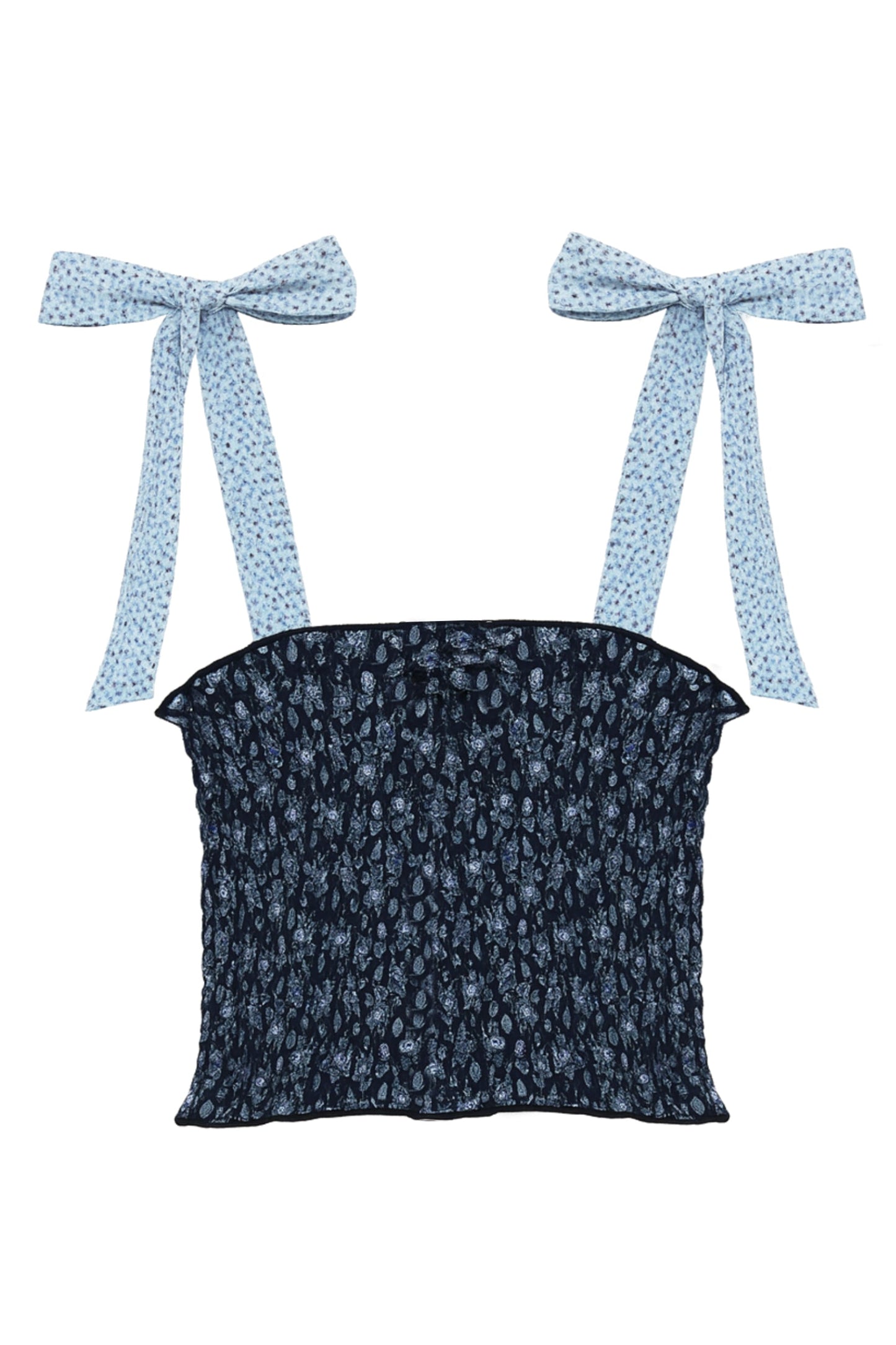 TWEEN SUNNY PRINTED TIE TOP - FINAL SALE
