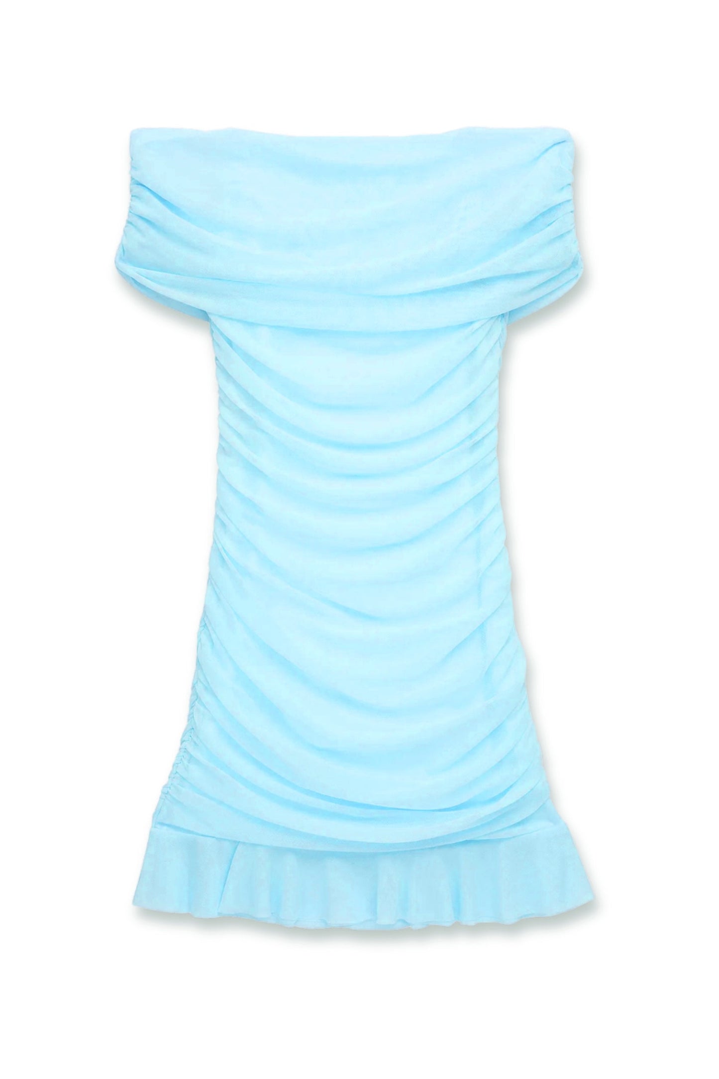 TWEEN RIVER MESH OFF SHOULDER PARTY DRESS