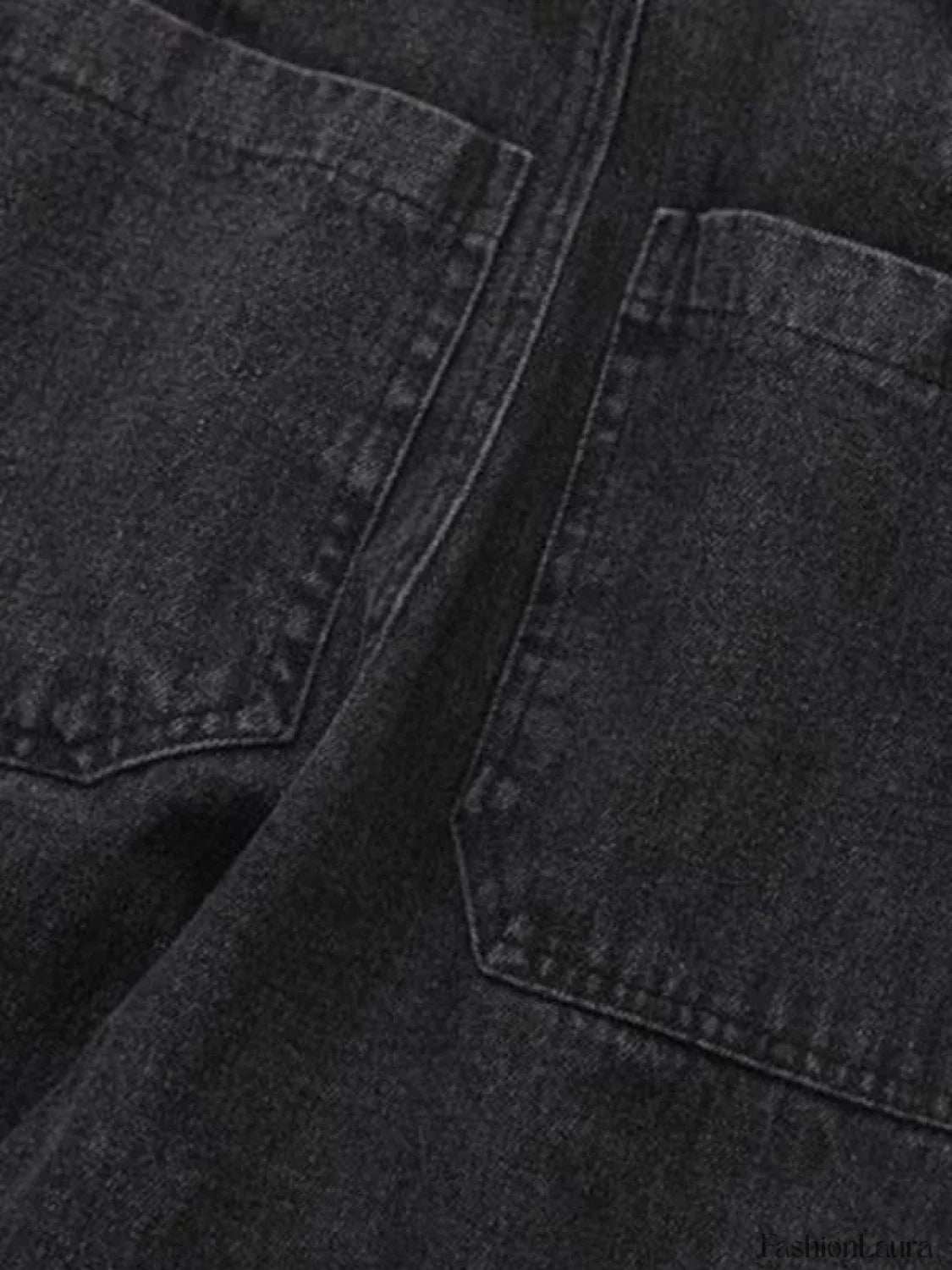 Men's Cargo Pocket Patched Straight Leg Jeans