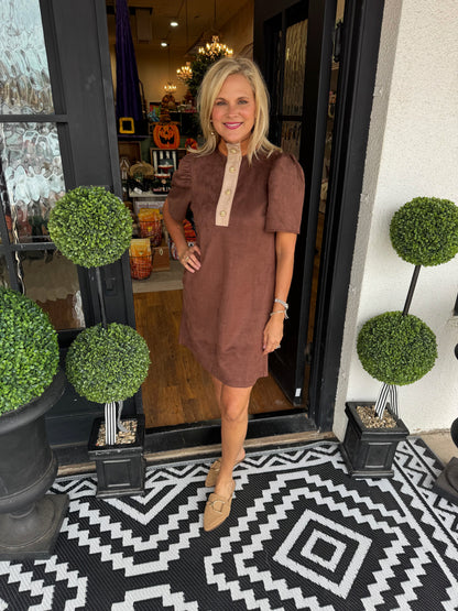 Mindy Dress - Brown