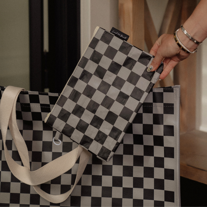 Checker XL All Day Bag with Matching Removable Pouch