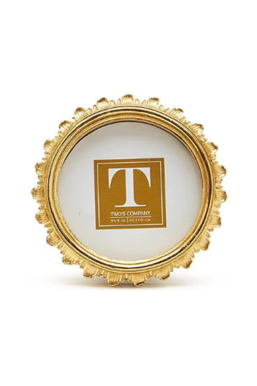 4x4 Gold Falcate Round Frame