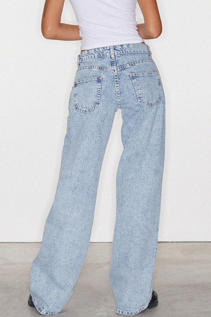 Classic Relaxed Fit Straight Leg Jeans