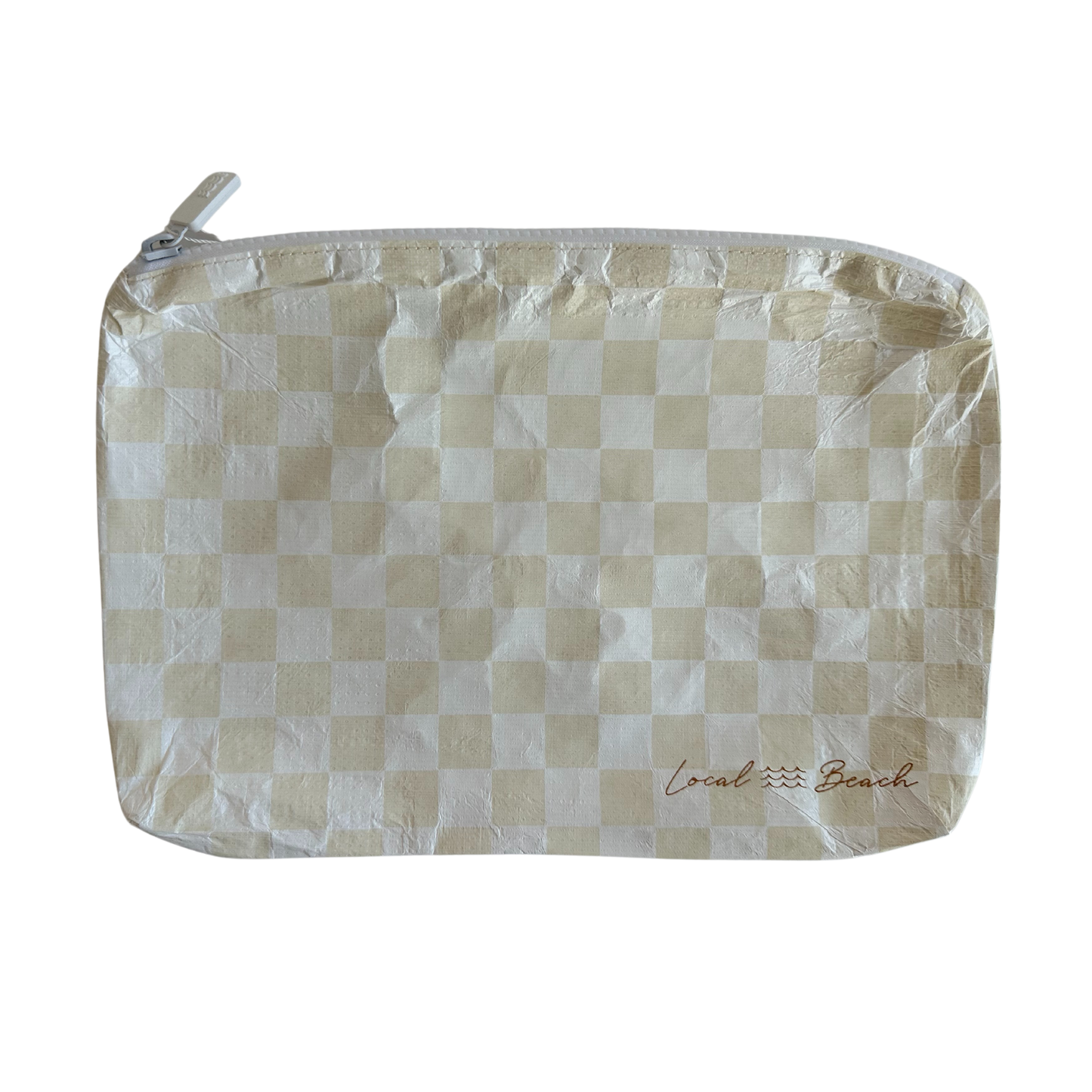Sand Checker Water Resistant Tyvek Printed Pouch
