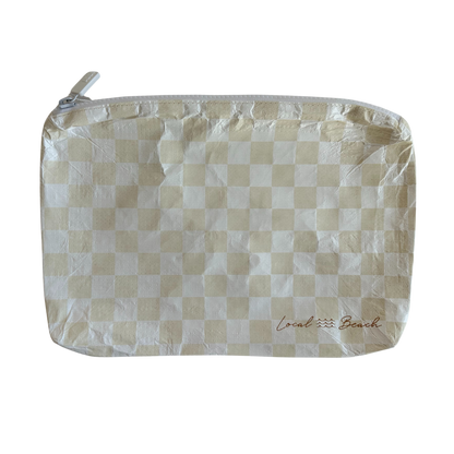 Sand Checker Water Resistant Tyvek Printed Pouch