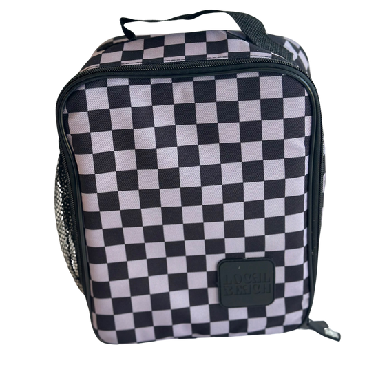 Grey/Black Checker Lunchbox
