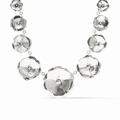 Bloom Statement Necklace - Silver