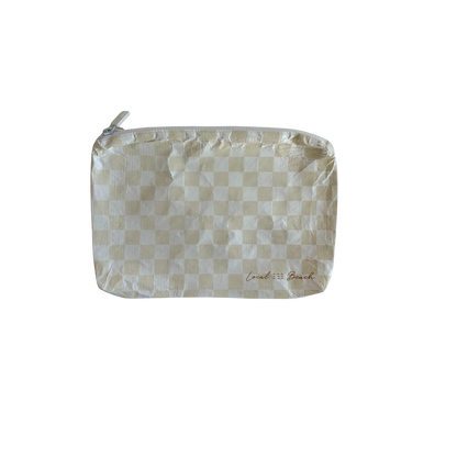 Sand Checker Water Resistant Tyvek Printed Pouch