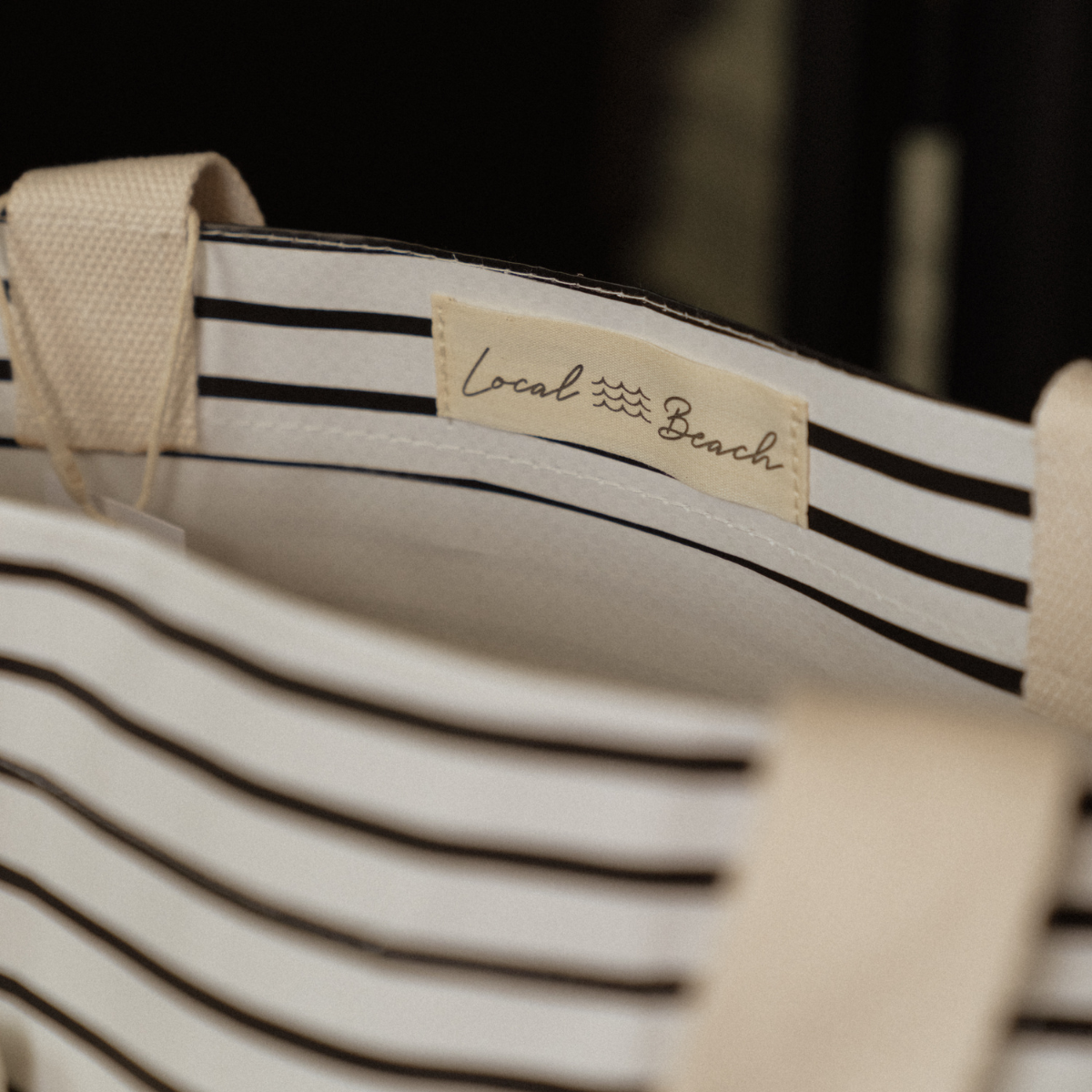 Thin Stripe XL All Day Bag with Matching Removable Pouch