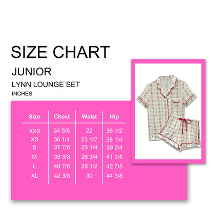 TWEEN LYNN PRINT SHORTS LOUNGE SET