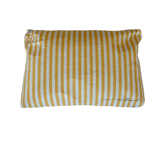 Golden Stripe Water Resistant Pouch