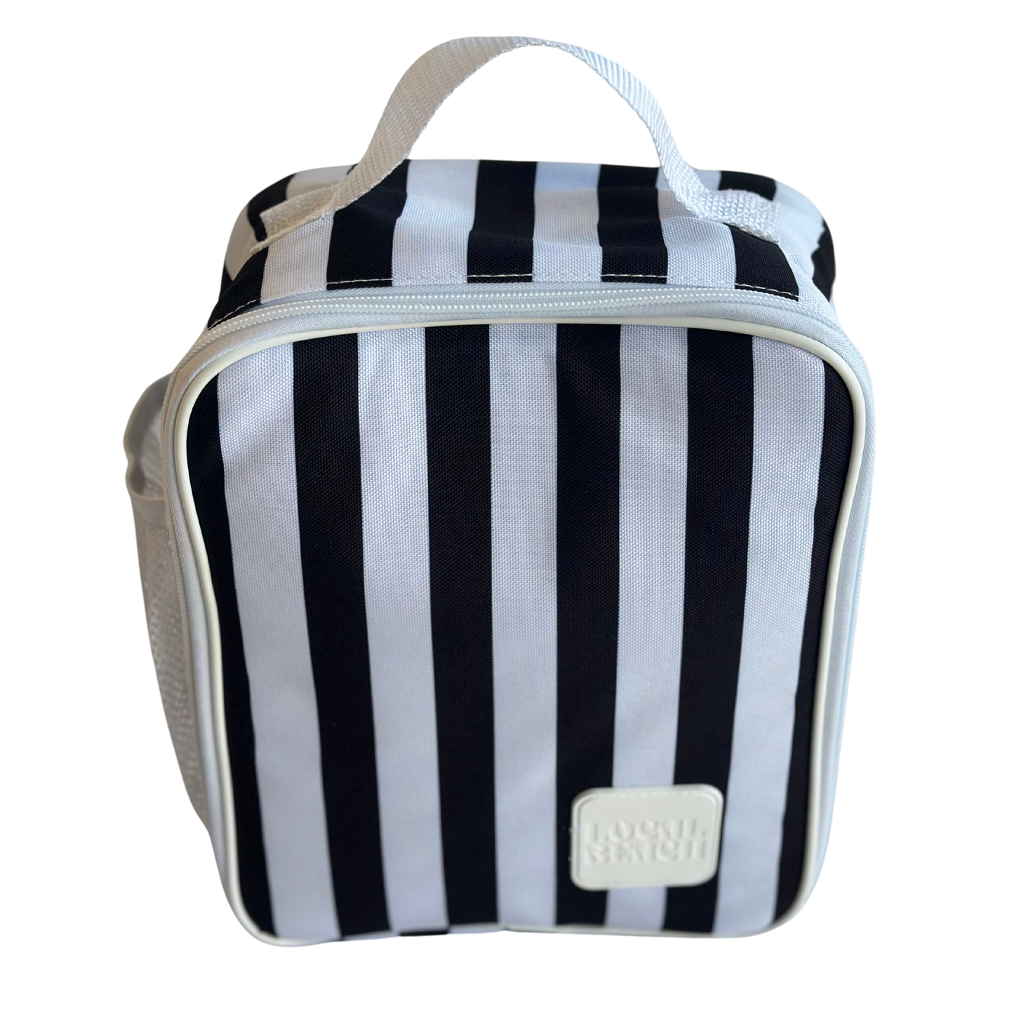 Black/White Striped Lunchbox