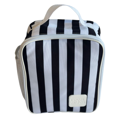 Black/White Striped Lunchbox