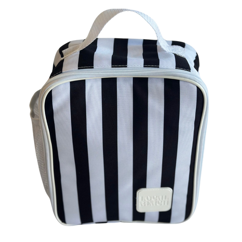Black/White Striped Lunchbox