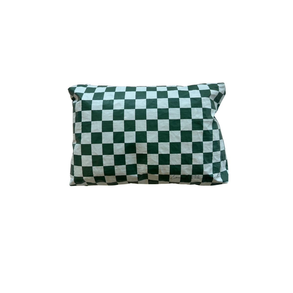 Blue/Green Checker Water Resistant Pouch
