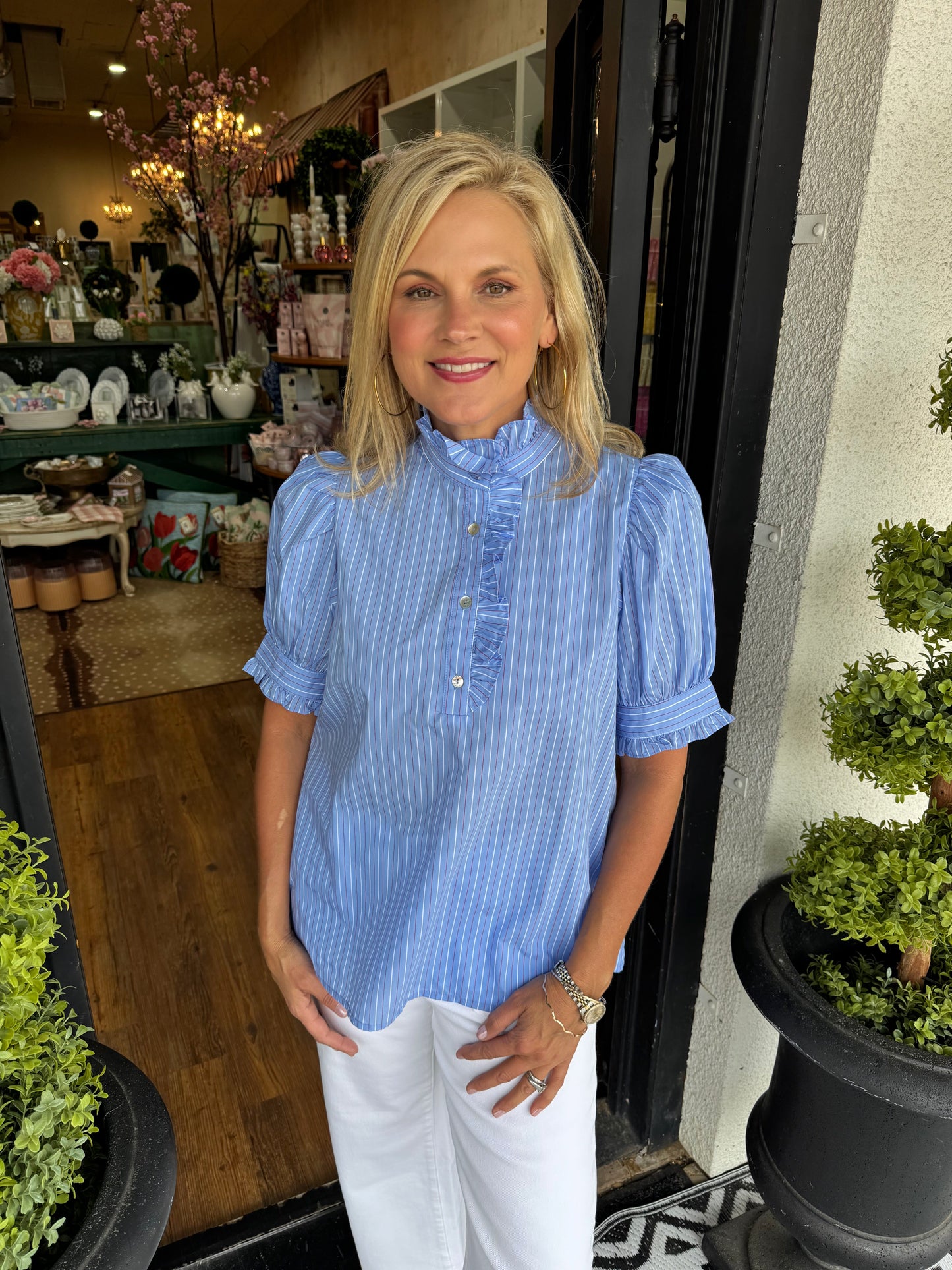 Arlette Top - Blue