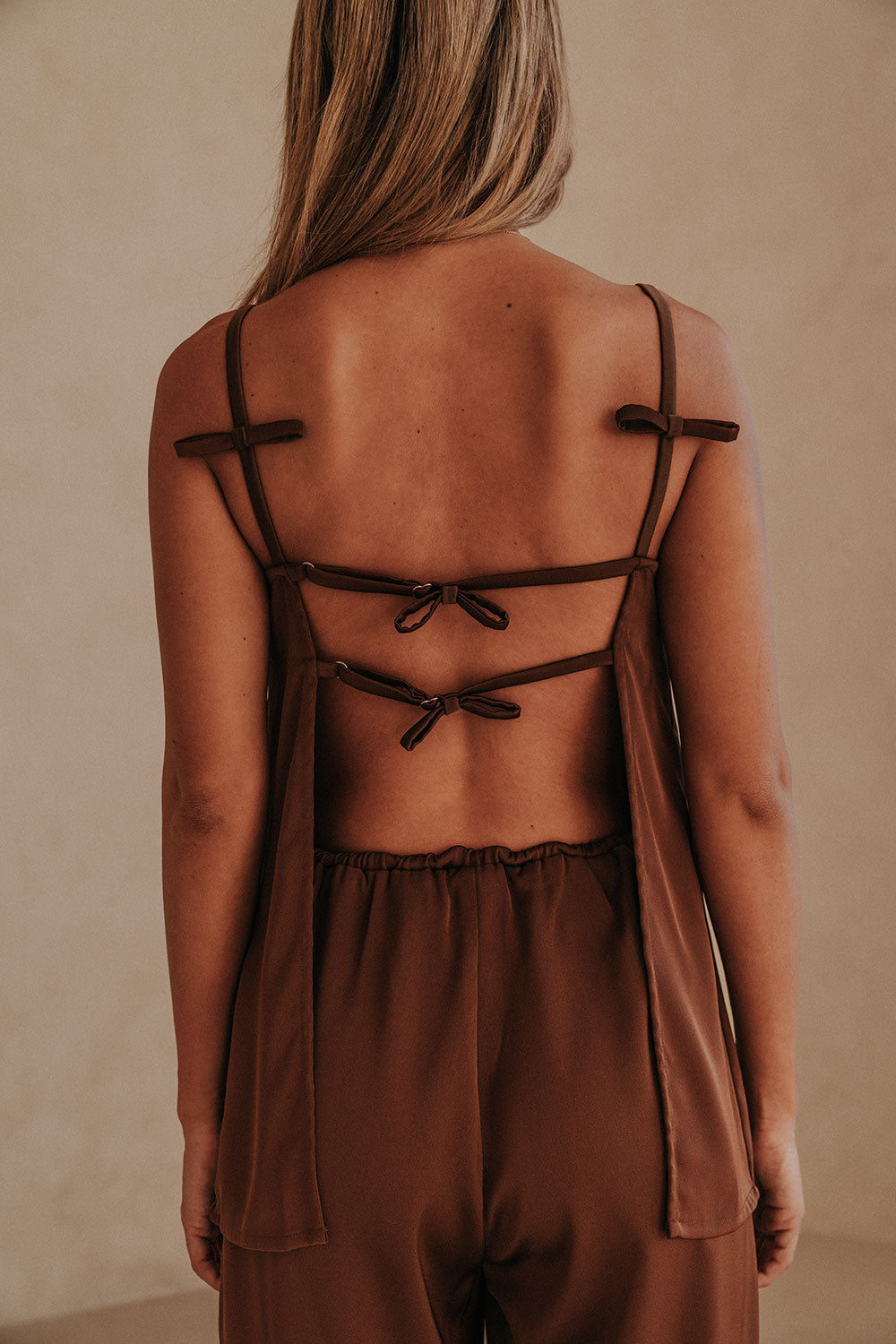Kinsley Jumpsuit - Chocolate