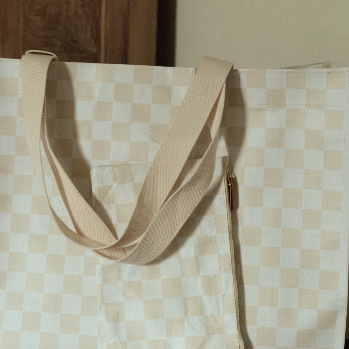 Checker XL All Day Bag with Matching Removable Pouch