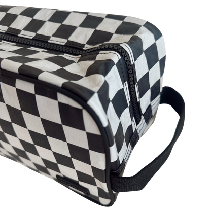Black Checker Travel Kit