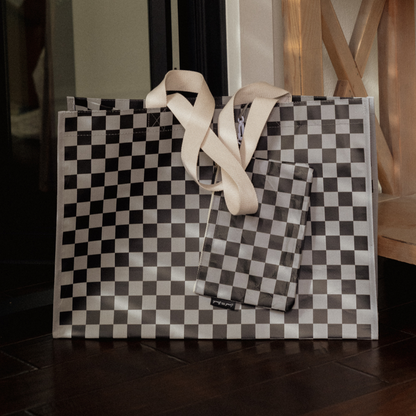 Checker XL All Day Bag with Matching Removable Pouch