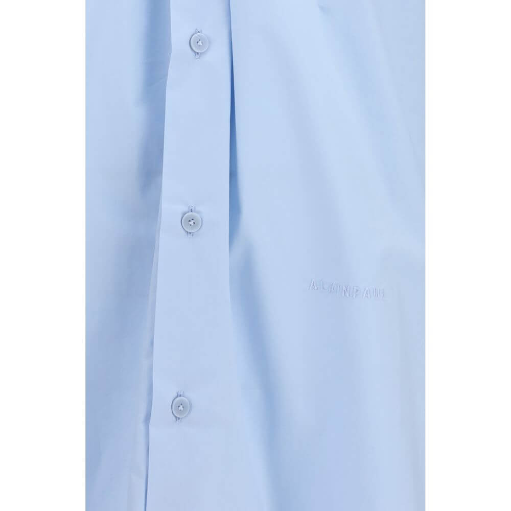 ALAINPAUL Blue Cotton Shirt