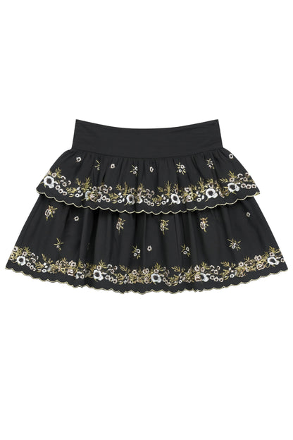 TWEEN ALLEGRA FLORAL EMBROIDERED SKIRT