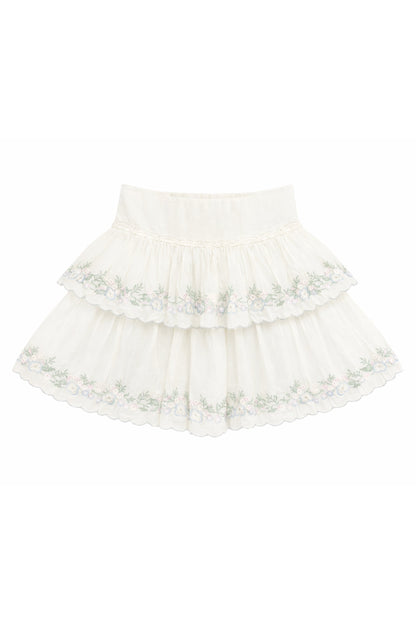 TWEEN ALLEGRA FLORAL EMBROIDERED SKIRT