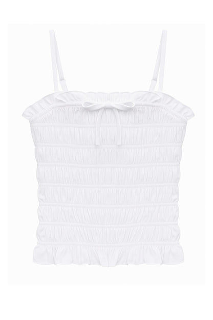 TWEEN ALMA SOLID GATHERED CAMI TOP