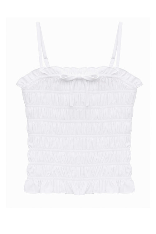 TWEEN ALMA SOLID GATHERED CAMI TOP