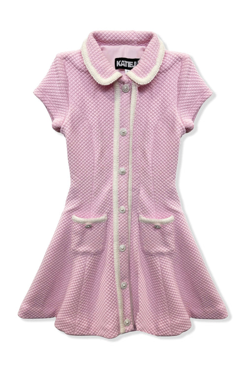 TWEEN BAXTER BUTTON DETAIL A-LINE DRESS