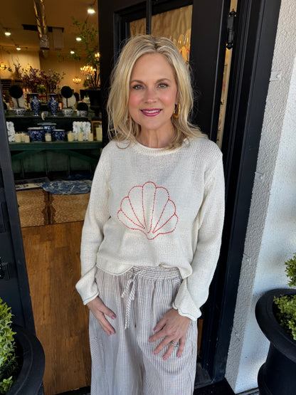 Shelly Sweater - Sand/Coral