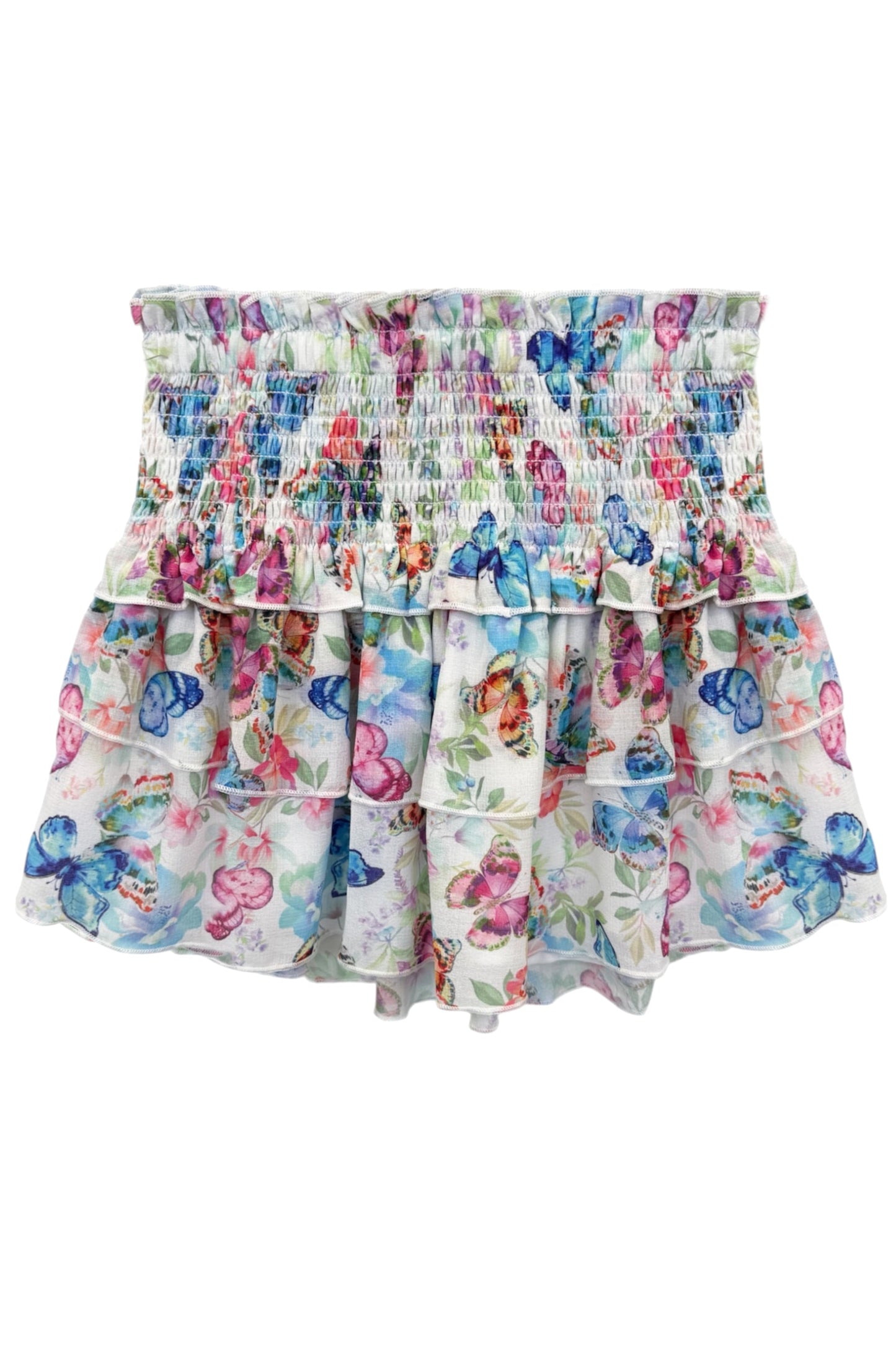 TWEEN BIANCA PRINTED TIERED RUFFLE SKIRT - FINAL SALE