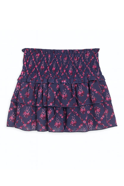TWEEN BIANCA PRINTED TIERED RUFFLE SKIRT - FINAL SALE