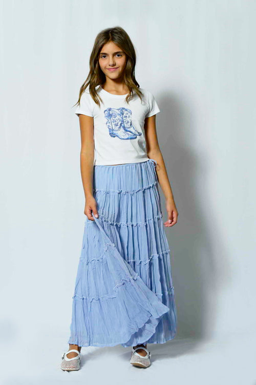 TWEEN BOW & BOOTS GRAPHIC BABY TEE