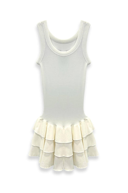 TWEEN BRIELLE TANK RUFFLE DRESS