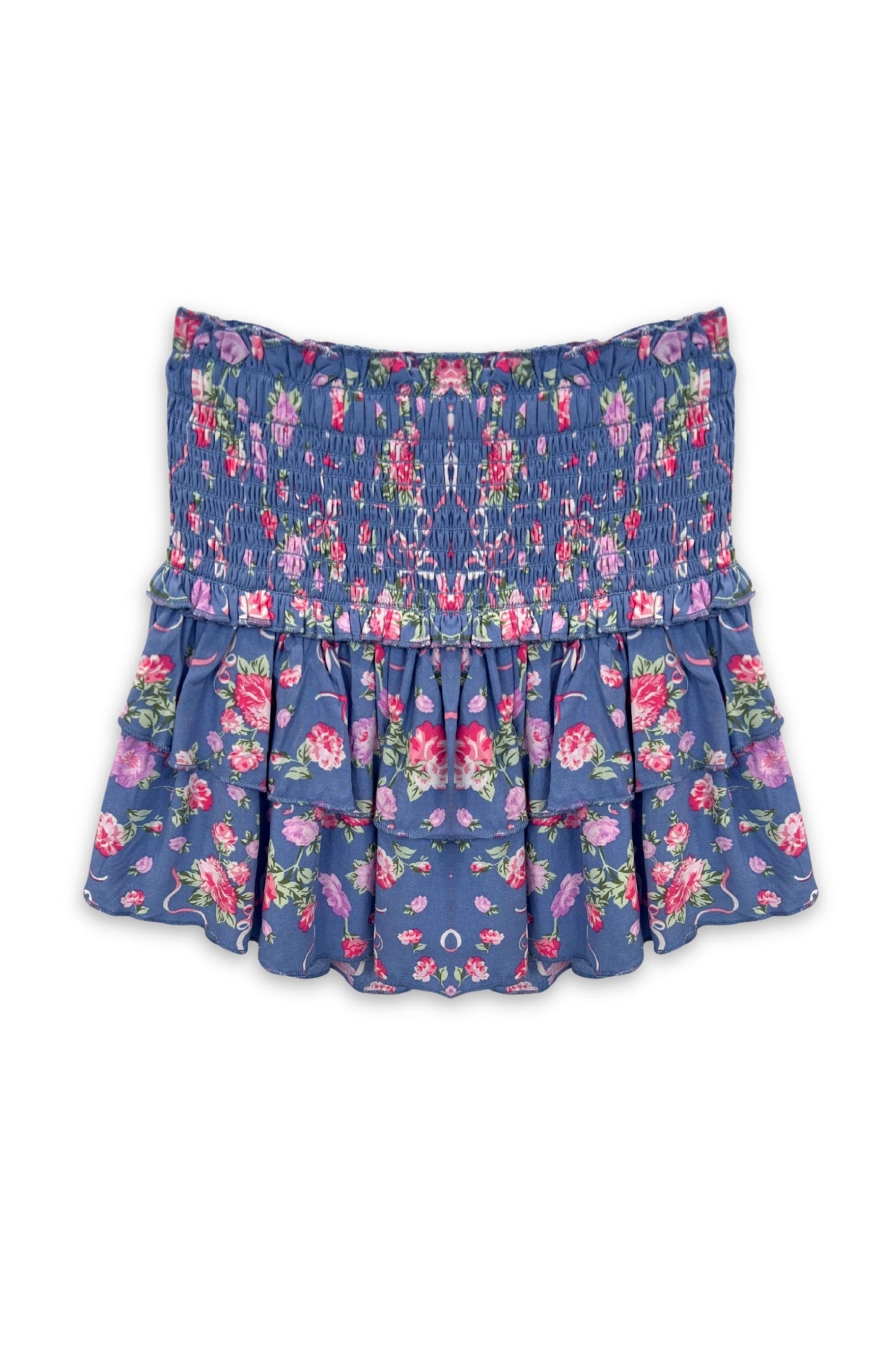 TWEEN BIANCA PRINTED TIERED RUFFLE SKIRT - FINAL SALE