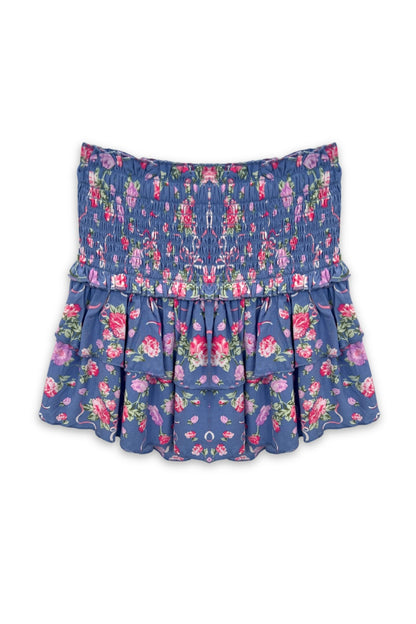 TWEEN BIANCA PRINTED TIERED RUFFLE SKIRT - FINAL SALE