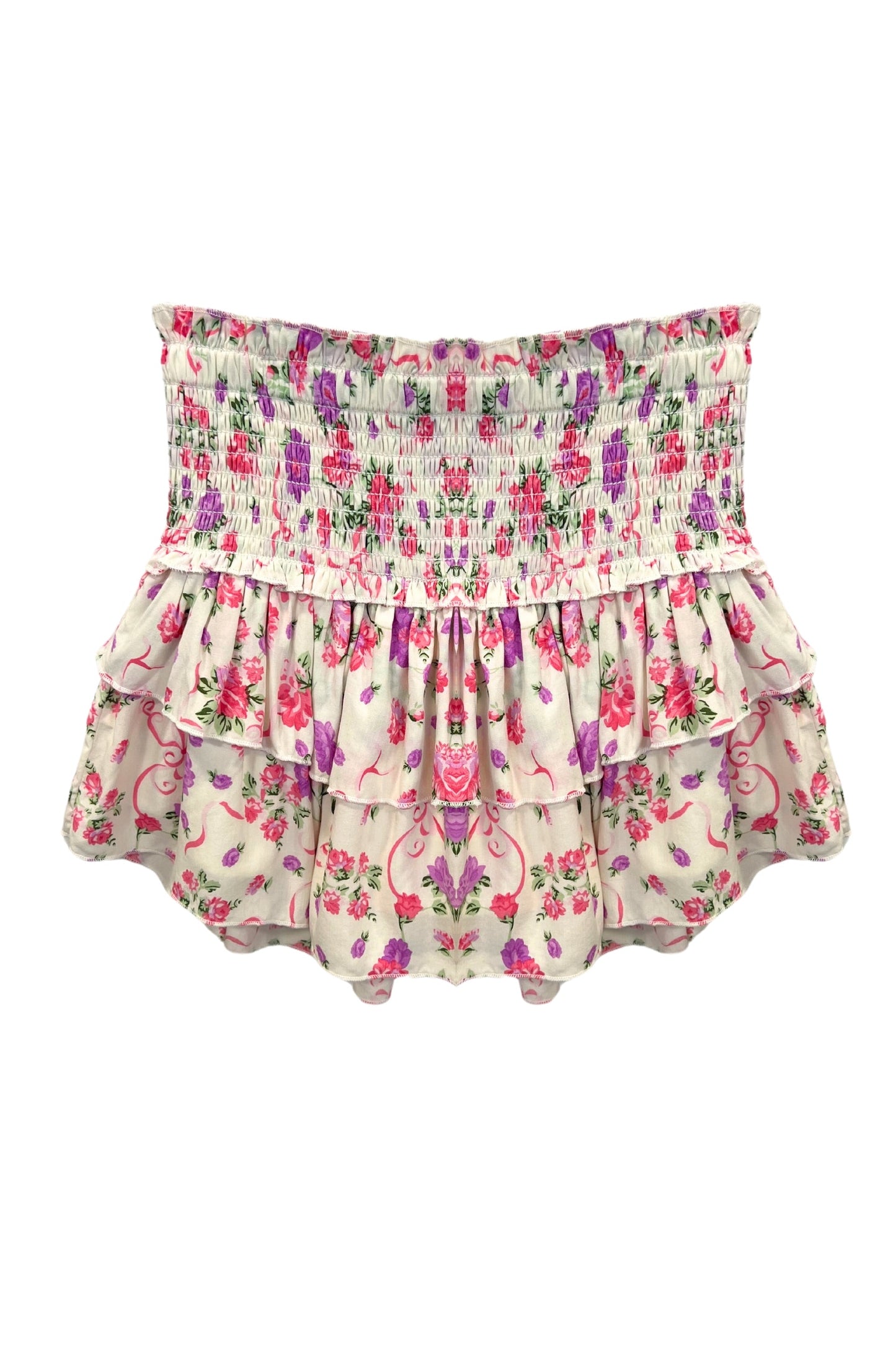 TWEEN BIANCA PRINTED TIERED RUFFLE SKIRT - FINAL SALE